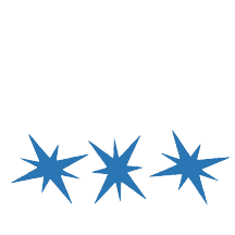 Three Illustrated stars for Stoked Dog