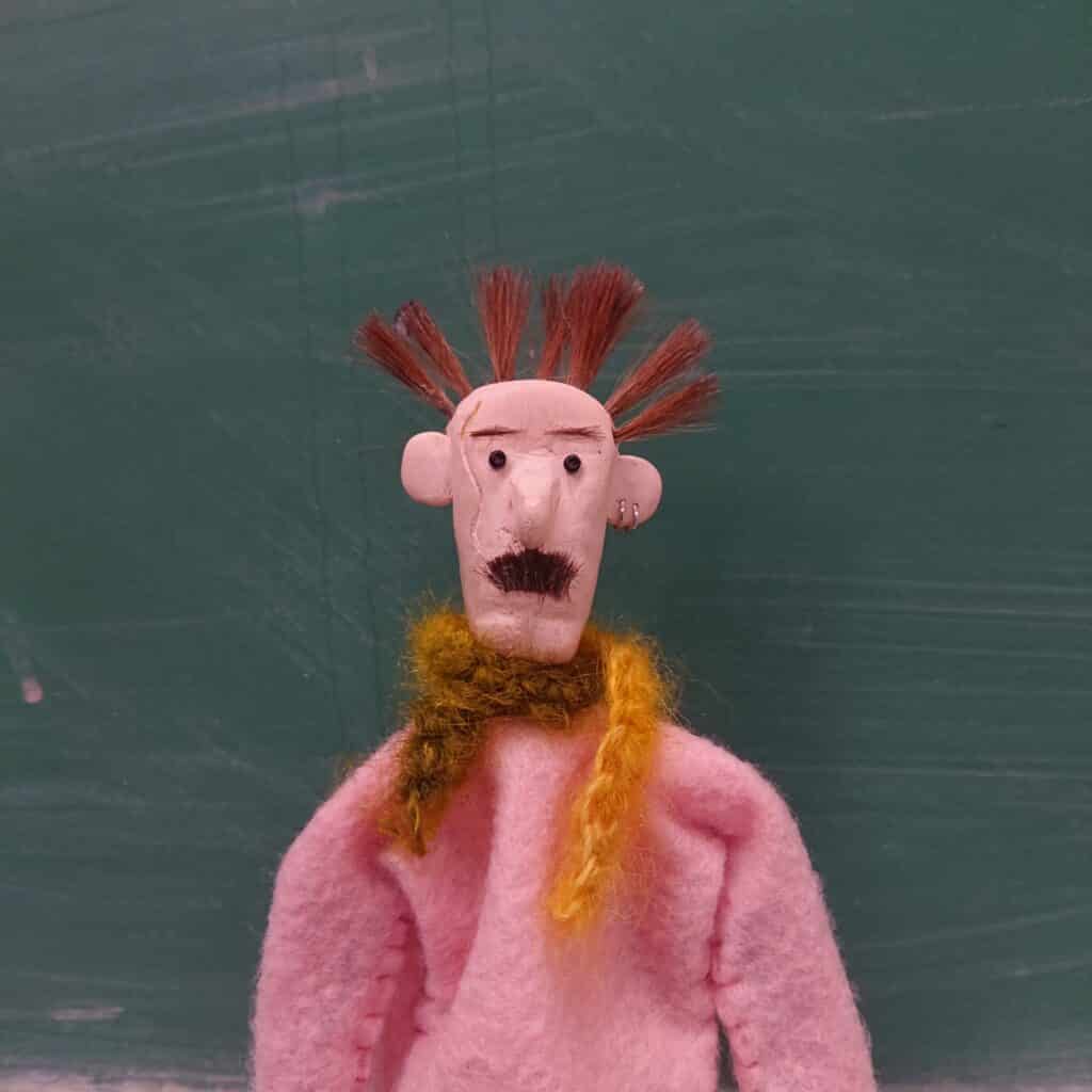 Profile photo of claymation character
